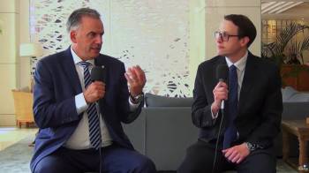 El periodista Leonardo Grinspan entrevista al presidente de Uruguay.