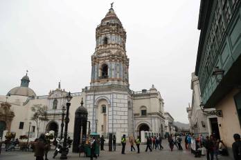 Fotografía de archivo de la basílica de Santo Domingo en Lima (Perú). EFE/ Paolo Aguilar