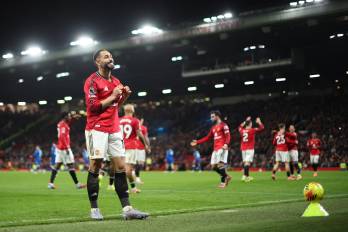 El jugador del Manchester United, Matheus Cunha.