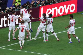 Inglaterra celebra tras el 2-1 durante el partido de cuartos de final del Mundial de la FIFA 2026.