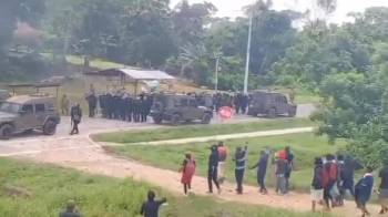 Protestas en Arimae, provincia de Darién.