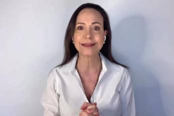 Captura de video del 4 de diciembre de 2025 tomada de la cuenta en Instagram @convzlacomando de la líder opositora venezolana María Corina Machado.