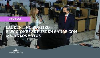 Elecciones se pueden ganar con 25% de los votos, dice Cortizo