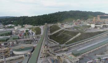 Cobre Panamá mantiene almacenadas 120.000 toneladas de cobre concentrado.