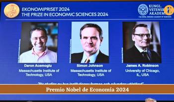 Daron Acemoglu, Simon Johnson y James Robinson, Premio Nobel de Economía 2024