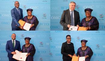 Momento en que los miembros de la OMC depositan los instrumentos de aceptación del acuerdo.