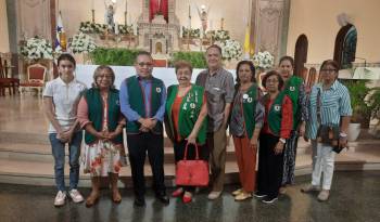 El cronograma de actividades inició con una misa de acción de gracias en el Santuario Nacional.