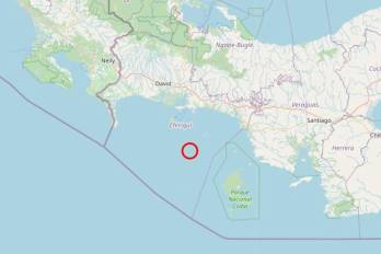 Reportan sismo de magnitud 4.5 en el Pacífico panameño.
