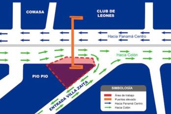 Obras del Metro de Panamá provocan cierre parcial en Villa Zaita