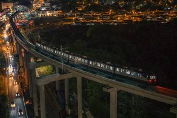 Pruebas del Metro avanzan hacia Panamá Oeste y llegan a Vista Alegre