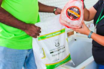 La Fiscalía Anticorrupción encuentra bolsas navideñas y jamones del IMA en residencia de Chepo