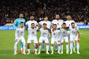 Jugadores de la selección de Irán.