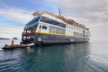 Visitantes de National Geographic exploran Parque Nacional Coiba.