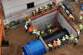 La interconexión del Anillo Hidráulico Este avanza para fortalecer red de agua potable