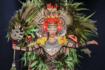 Miss Grand Panamá 2025 sorprende con su espectacular traje “Un susurro del Darién” inspirado en la selva panameña.