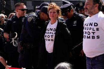 Protesta contra Netanyahu deja decenas de detenidos en Nueva York.