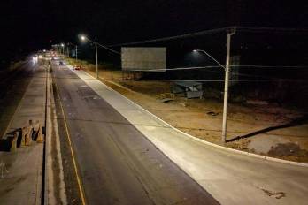 Acceso al centro médico de Penonomé.