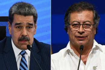 Nicolás Maduro y Gustavo Petro.