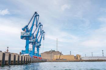 Puerto marítimo de Chancay, ubicado en Perú.
