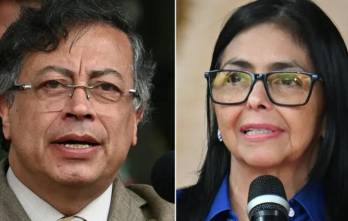 Gustavo Petro y Delcy Rodríguez.
