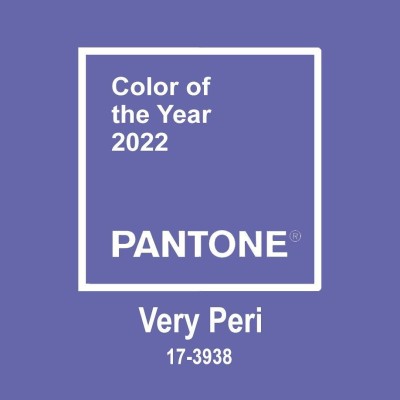 Color PANTONE 17-3938 Very Peri, el tono que regirá en la moda y la decoración durante el 2022.