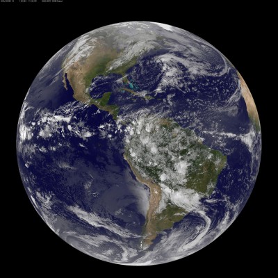 Vista de una imagen de satélite facilitada por la NASA