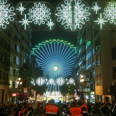 Vigo, con 11 millones de luces, da por iniciada la Navidad en todo el planeta