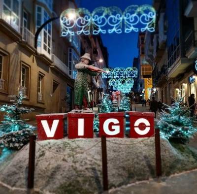 Vigo, con 11 millones de luces, da por iniciada la Navidad en todo el planeta