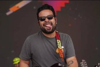 El músico panameño Abraham Dubarran.