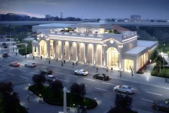 La réplica de lo que se prevé será el nuevo Museo Antropólogico Reina Torres de Araúz.