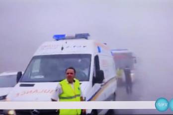 Alrededores en donde ocurrió el accidente de helicóptero en el que se encuentra involucrado el presidente de Irán.