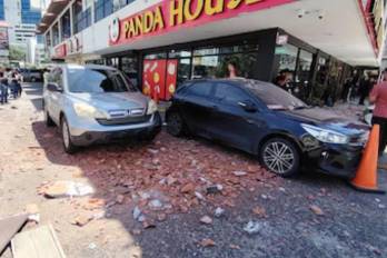 El área de Marbella en la ciudad de Panamá fue una de las zonas afectadas por derrumbes.