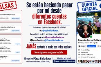 Redes sociales oficiales del exmandatario panameño fueron difundidas para evitar fraudes digitales.