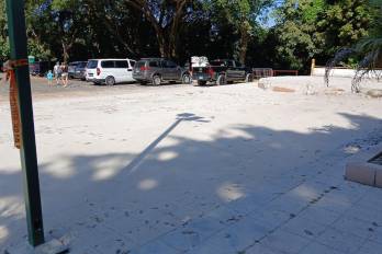 En el mirador ahora solo quedan restos de la destrucción del monumento que llevaba más de 10 años.