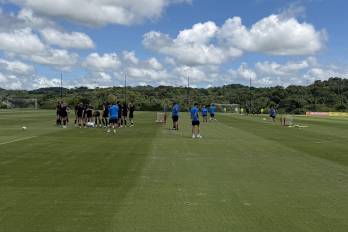 La selección femenina de Nueva Zelanda durante su entrenamiento en el Centro de Alto Rendimiento en Bugaba.