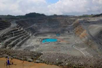 Imagen de la mina de cobre en Donoso, Colón.