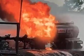 La explosión dejó un muerto y cuatro heridos.