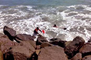 De acuerdo de Sinaproc, los menores hicieron caso omiso a las restricciones de seguridad vigentes en la playa