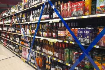 Varios supermercado de la localidad mantienen restricciones de ventas de bebidas alcoholicas en el Día de los Difuntos.