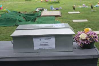 Una vez concluidas las tareas de campo, los restos serán trasladados a las instalaciones del Imelcf .