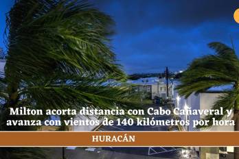 Milton acorta distancia con Cabo Cañaveral y avanza con vientos de 140 kilómetros por hora