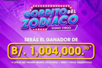 Lotería de Panamá cambia fecha para el sorteo de El Gordito del Zodíaco del signo Virgo.