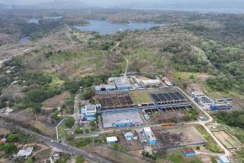 Imagen aérea de la Planta Potabilizadora de Chilibre.