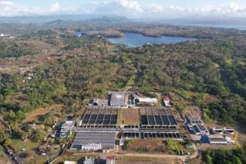 Vista aérea de la Planta Potabilizadora de Chilibre.