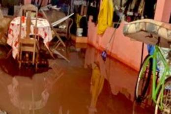 Se registraron afectaciones en el sector de La Ciénaga de Portobelo, donde 25 viviendas resultaron inundadas.