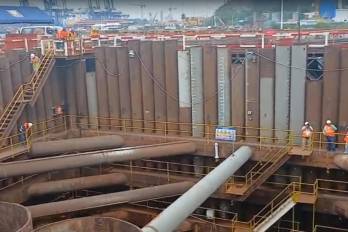 En el sector oeste de la obra ya comenzó la transición hacia una vía de ocho carriles en dirección a Panamá Pacífico.