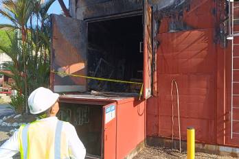 El incendio en la galera de transformadores comenzó a las 11:28 p.m. de este 15 de marzo.
