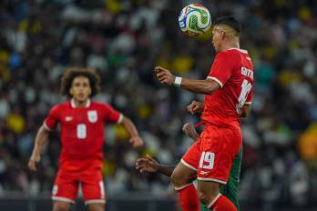 Jorge Gutiérrez durante un partido contra Sudáfrica.