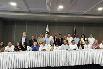 Las reuniones se desarrollan en paralelo a la agenda pública de Machado en Panamá