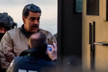 Nicolás Maduro, llega a un helipuerto de Manhattan, mientras se dirige a un tribunal de la ciudad de Nueva York hoy 5 de enero.